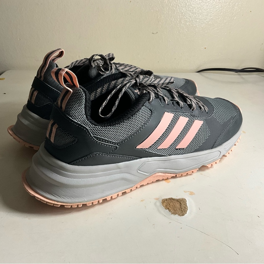 Adidas Rockadia Women's Gray and Pink Sneakers 10 - Picture 3 of 10